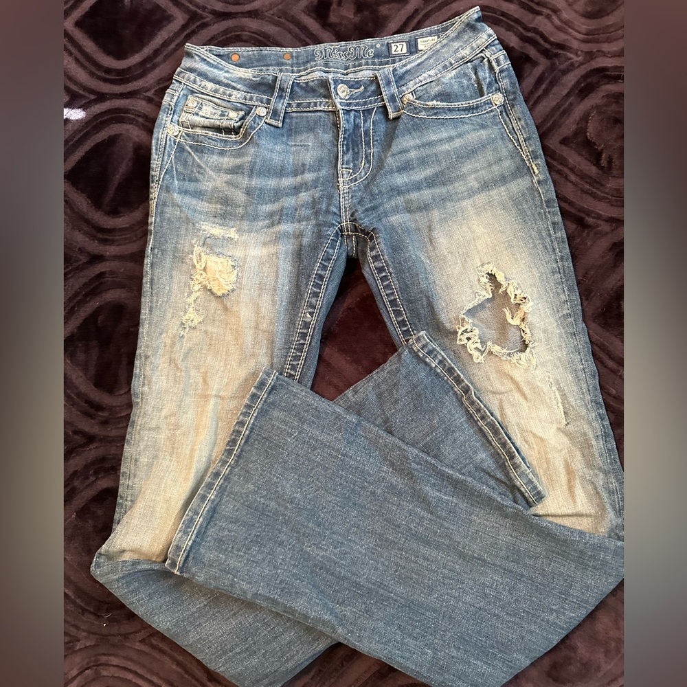 Women’s Miss Me Signature Bootcut Jeans size 27, 34 inseam